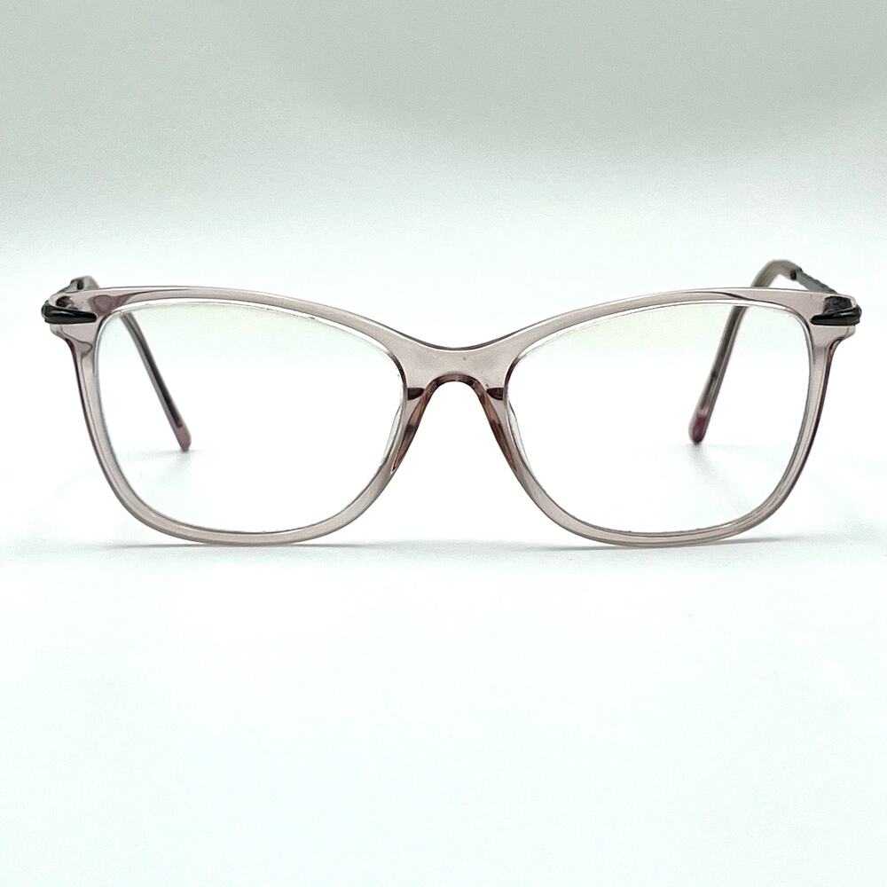 Vintage La Scala 495 Eyeglasses Taupe Clear Cat Eye Metal Frames 51-17-140 Retro